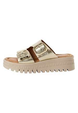 Papucsszandálok - light gold