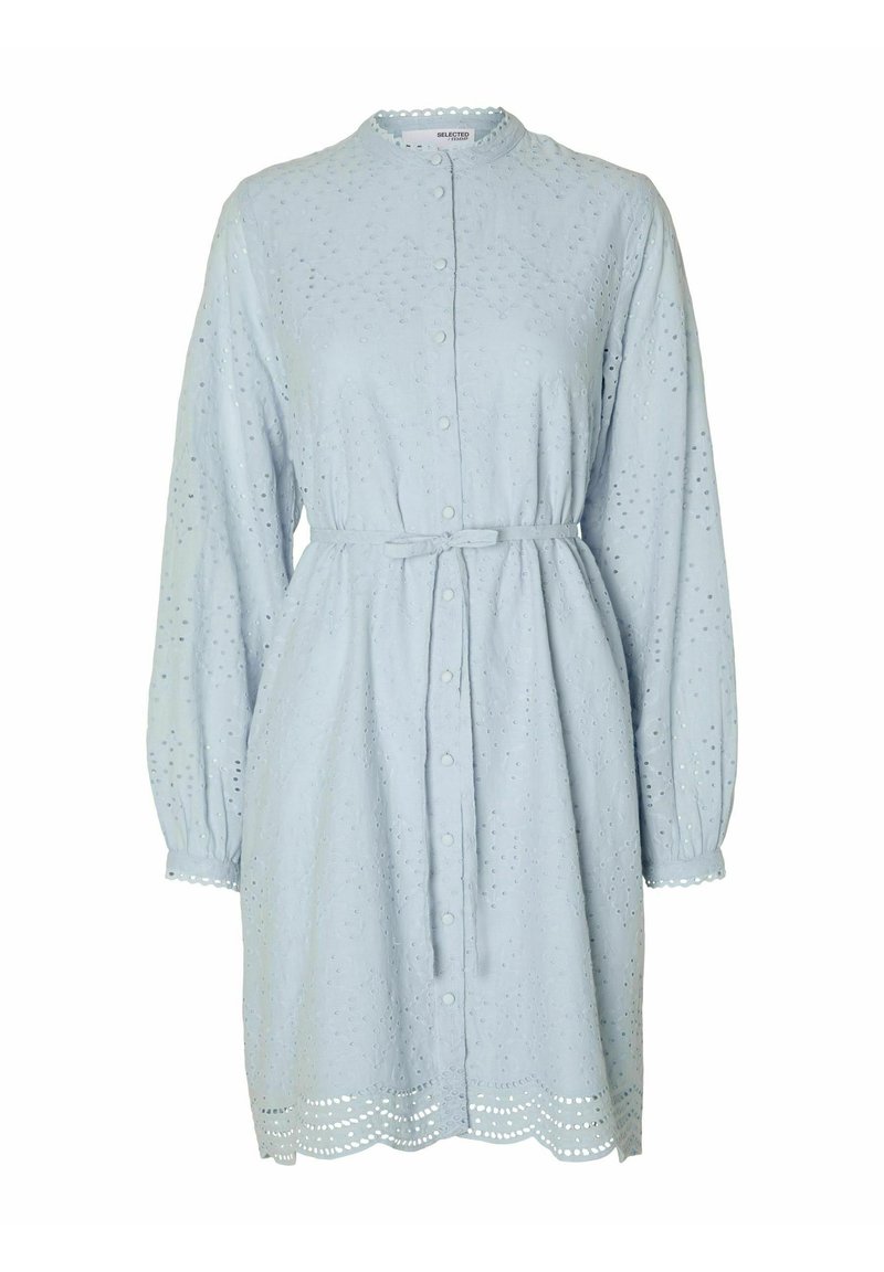 Selected Femme Blousejurk lichtblauw