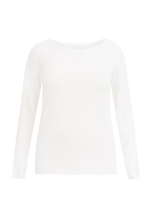 WE Fashion CURVE - Langarmshirt - white