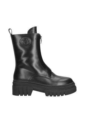 ANNIA - Stivaletti con plateau - nero