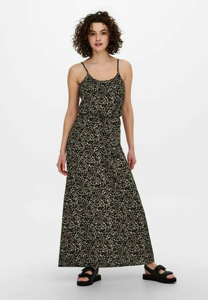 GEMUSTERTES TRÄGER - Maxi šaty - toasted coconut