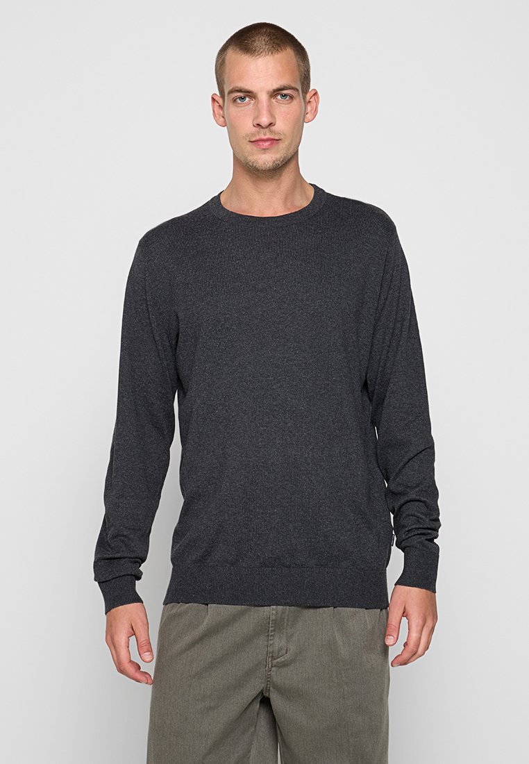 Jack & Jones Stickad tröja mörkgrå