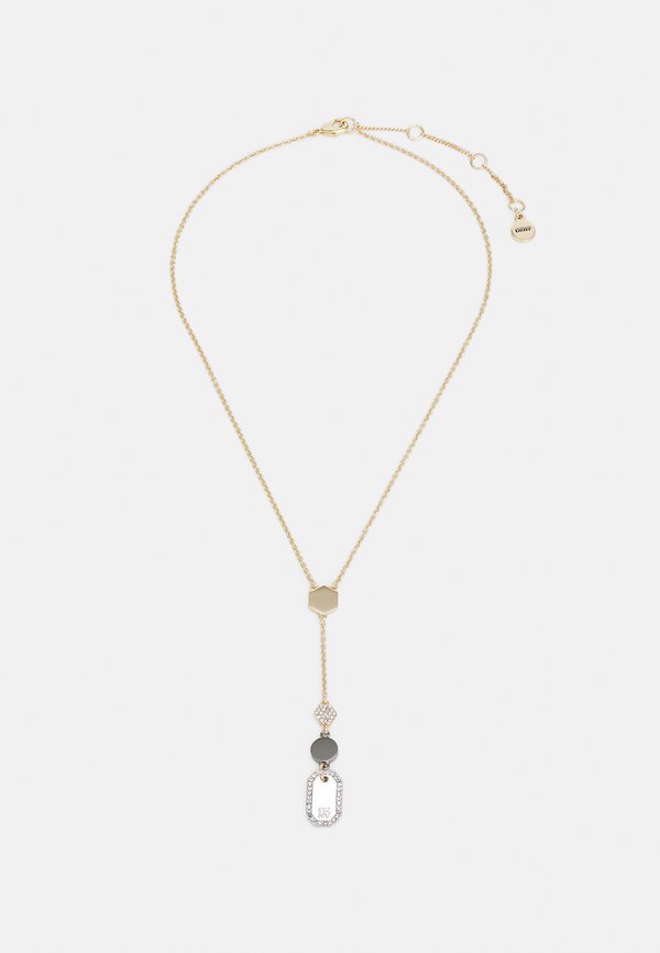 LOGO PAVE HEX NECK  - Necklace