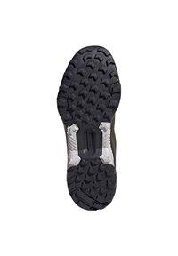 Czarna podeszwa z wzorami na przyczepność w wielu kierunkach, wzmocniony obszar pięty oraz szare akcenty. Wykonana z trwałej gumy do użytku na zewnątrz.