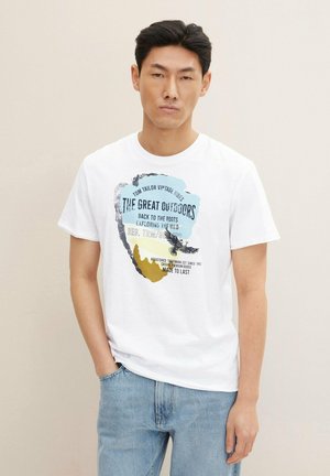 T-shirt print - white