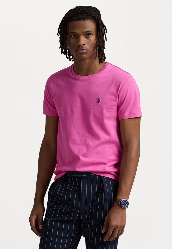 CUSTOM SLIM FIT JERSEY CREWNECK T-SHIRT - Basic T-shirt - peony