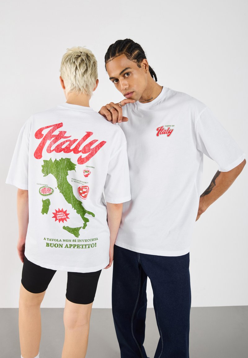 YOURTURN UNISEX - Marškinėliai su spaudiniu - bright white