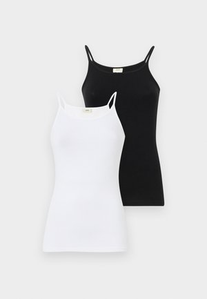 JDYMILA SINGLET 2 PACK - Topper - black/white