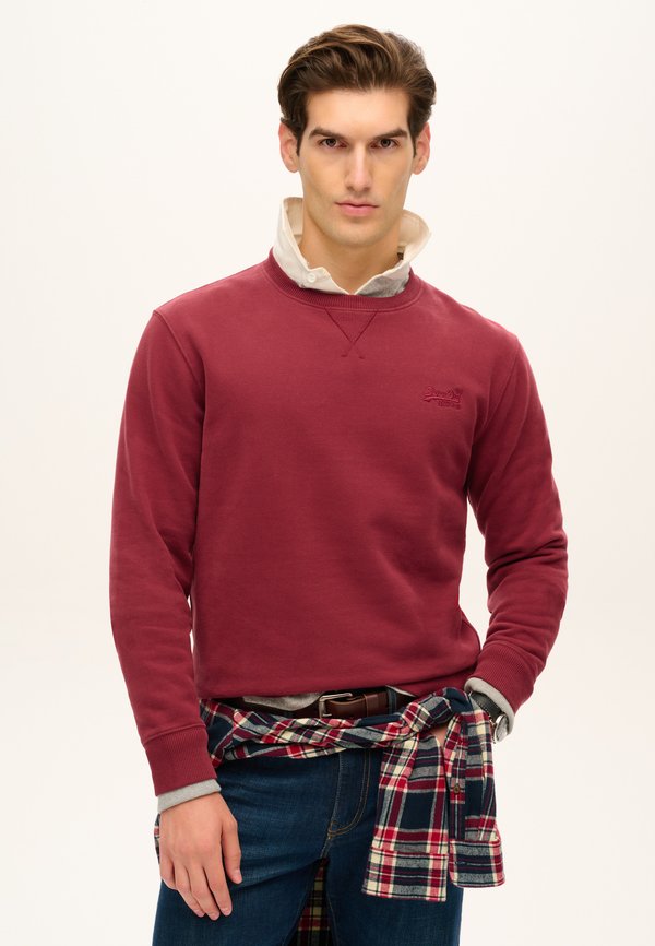 ESSENTIAL LOGO CREW - Sweatshirt - rich burgundy