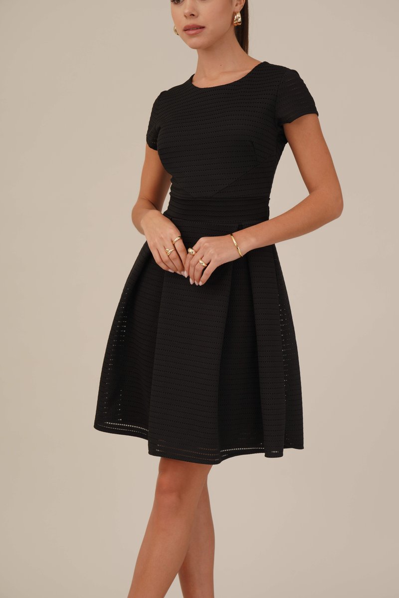 wal g skater dress WAL G. SKATER DRESS - Jersey dress - black/red/black