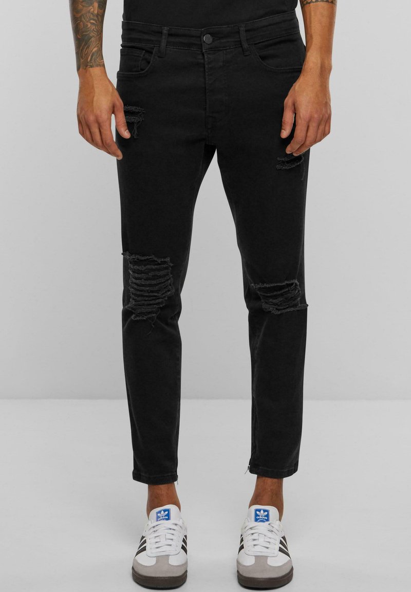 2Y Premium - DESTROYED  - Slim fit jeans - black, Enlarge