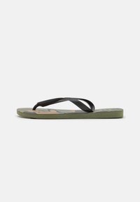 CAMU UNISEX - Infradito da bagno - green olive/black