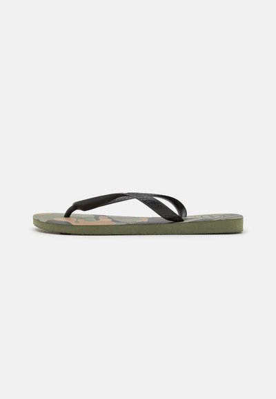 CAMU UNISEX - Tongs - green olive/black