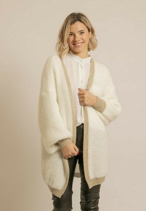 Dona x Lisa LONG OUVERT KODY - Gilet - blanc