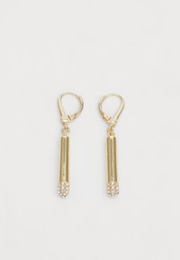 DKNY PAVE BAR DROP - Oorbellen - gold-coloured
