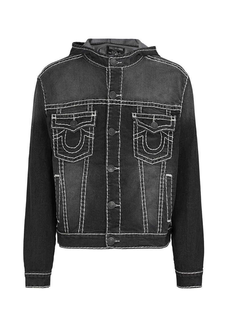 True Religion TRUE RELIGION JEANSJACKE - Denim jacket - black wash