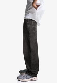 Bershka SKATER - Relaxed fit -farkut - black