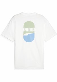 Puma DOWNTOWN LOGO - Marškinėliai su spaudiniu - white