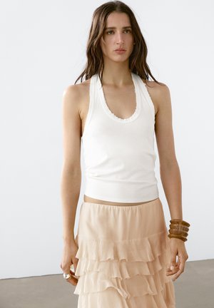 Massimo Dutti Top - WHITE