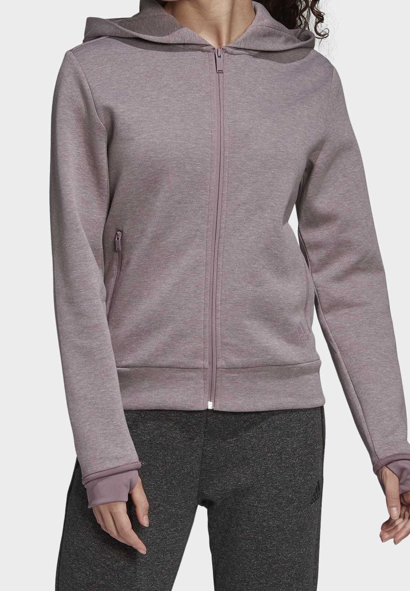 adidas Performance Felpa con zip - purple