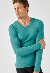 Damart COL V FINE SENSITIVE MANCHES LONGUES - Hemd - vert