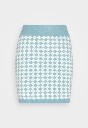 VILA, VICHEKINA SHORT SKIRT - Minigonna - arctic/cloud dancer