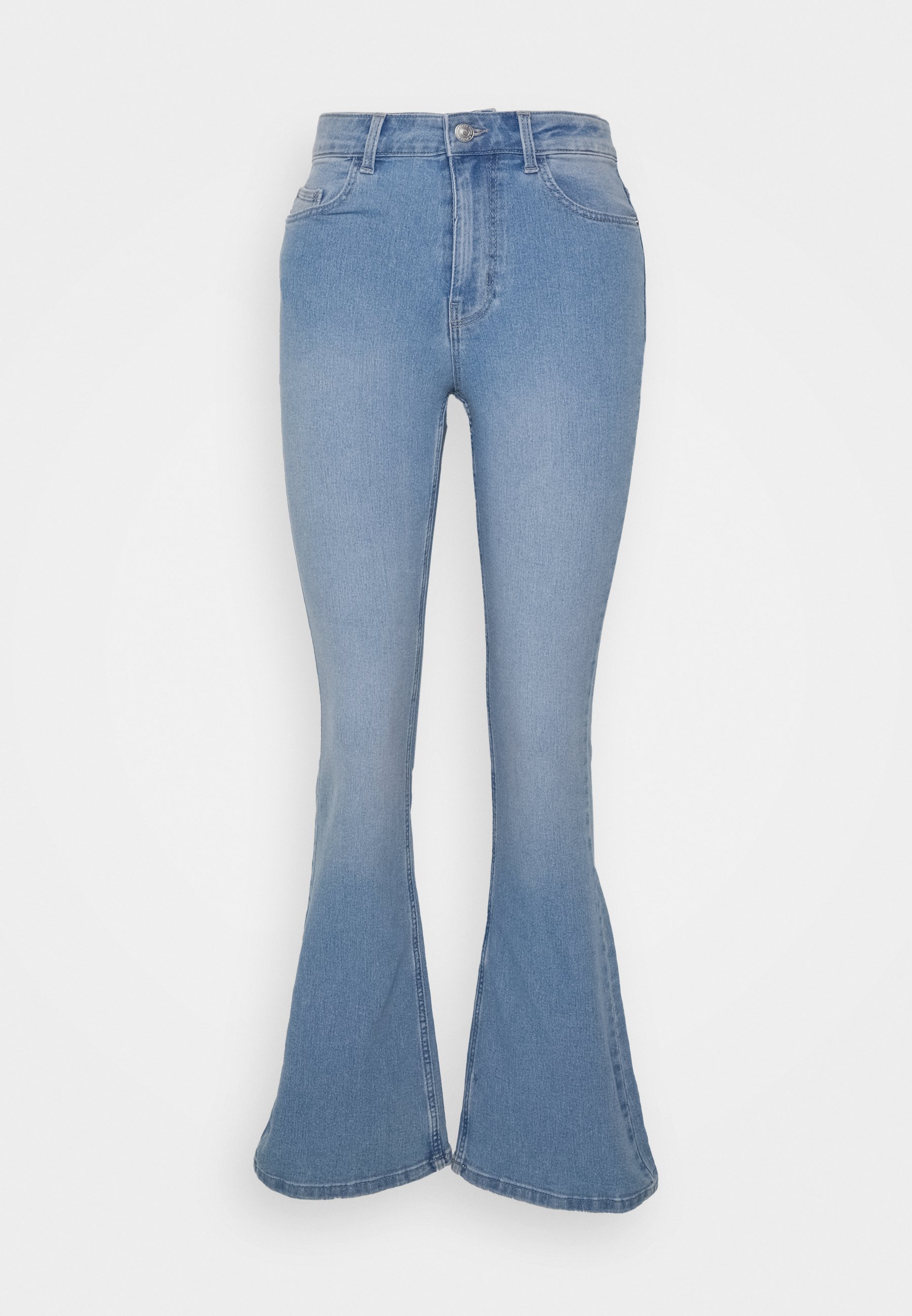 Pieces Petite PCPEGGY - Jeans a zampa - light blue denim/carta da zucchero  - Zalando.it