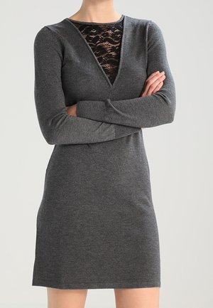 Strikkjoler - mottled dark grey