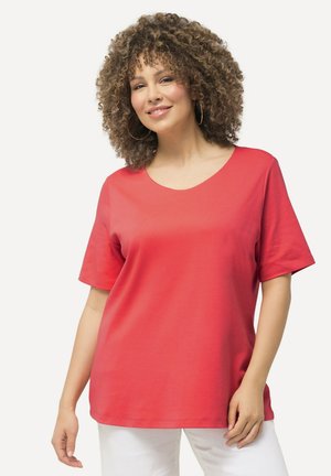 Ulla Popken RONDE HALS - T-shirt basic - dark coral