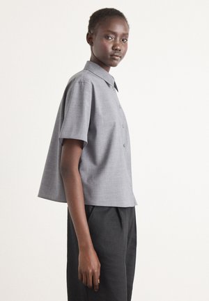 BOSS BULERA - Button-down blouse - dark grey
