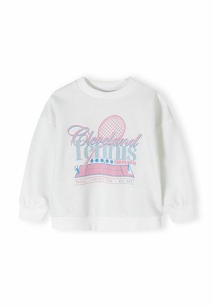 PRINTED CREW NECK LONG SLEEVE - Sweatshirt - white