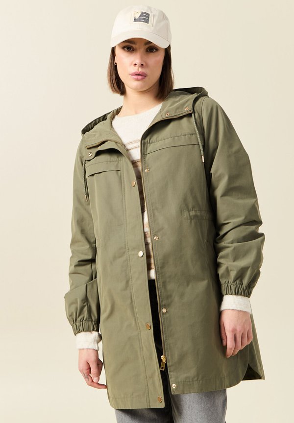 LANGER MIT KAPUZE - Parka - vert kaki