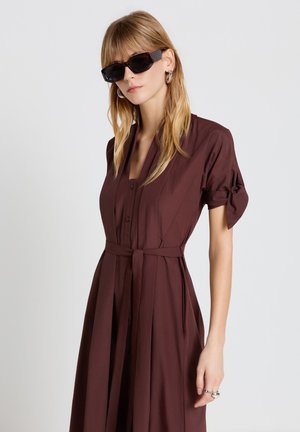 Calliope, ABITO TINTA UNITA - Robe chemise - marrone