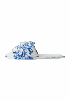 REGULAR FIT-BOW - Pantoffels - blue floral print