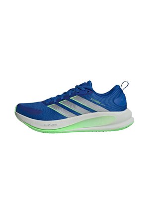 Zapatillas running asfalto - blue/silver metallic/lime burst