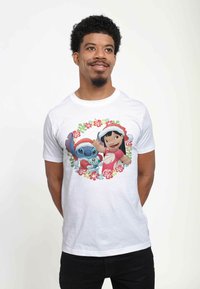 Henry Tiger LILO & STITCH LILO AND STITCH HOLIDAY UNISEX - Camiseta estampada - white