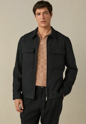 REGULAR FIT - Jachetă subțire - black