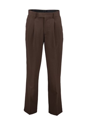 Lindbergh, STRAIGHT LEG FORMAL PANTS - Pantalones - deep brown