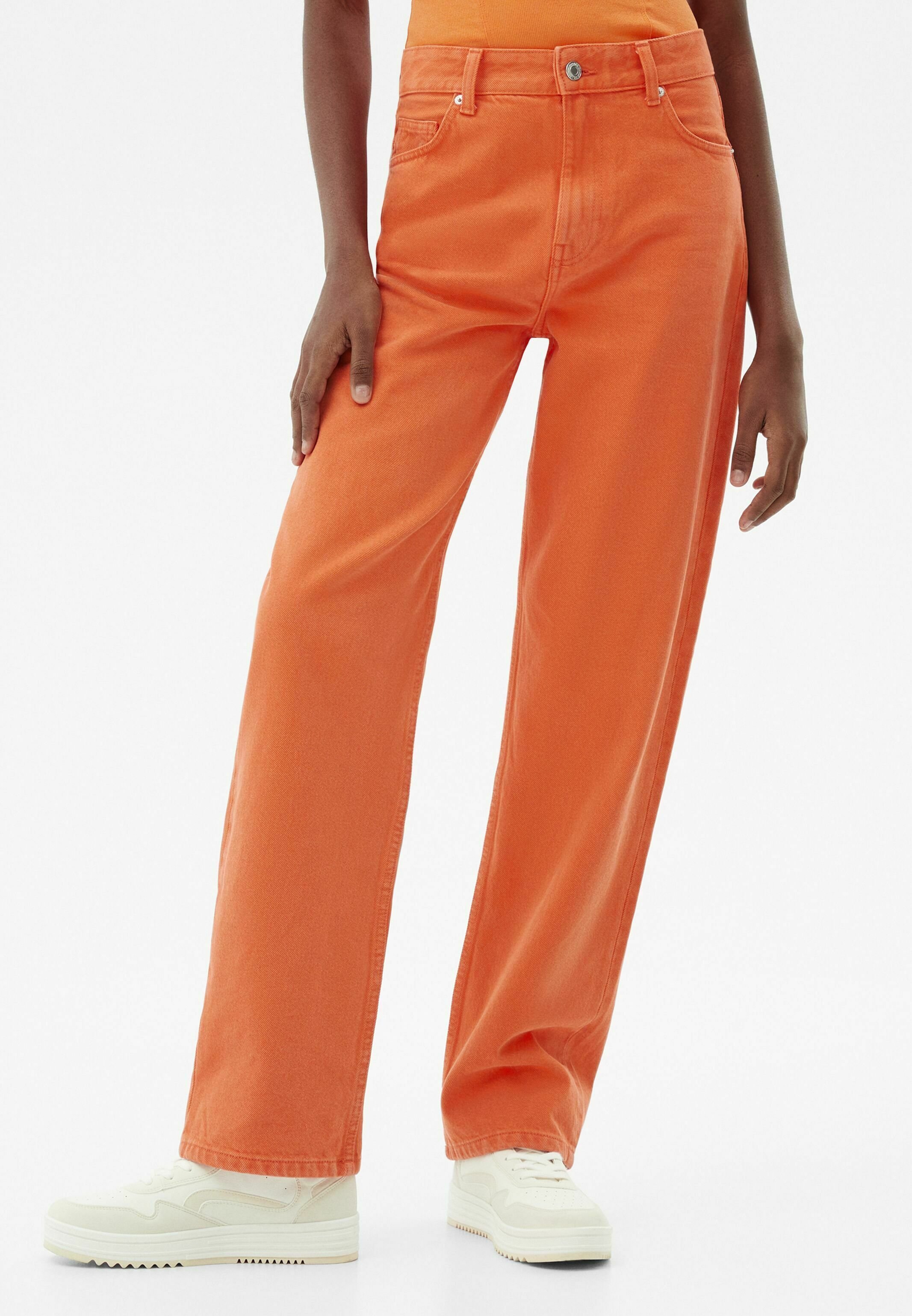 Bershka Straight leg jeans - orange 