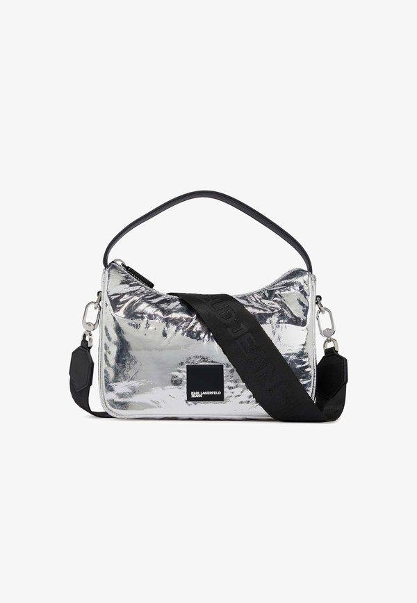 LOGO SOFT - Cross body bag - silver