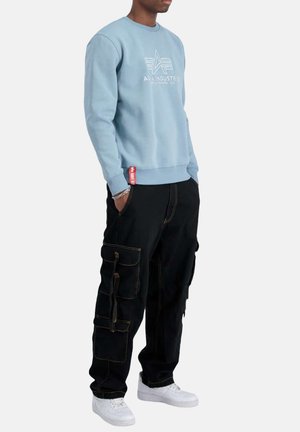 BASIC EMBROIDERY - Sweatshirt - greyblue