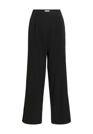 VILA, VIKARI RW WIDE WVN PANT - NOOS - Pantalon classique - black beauty