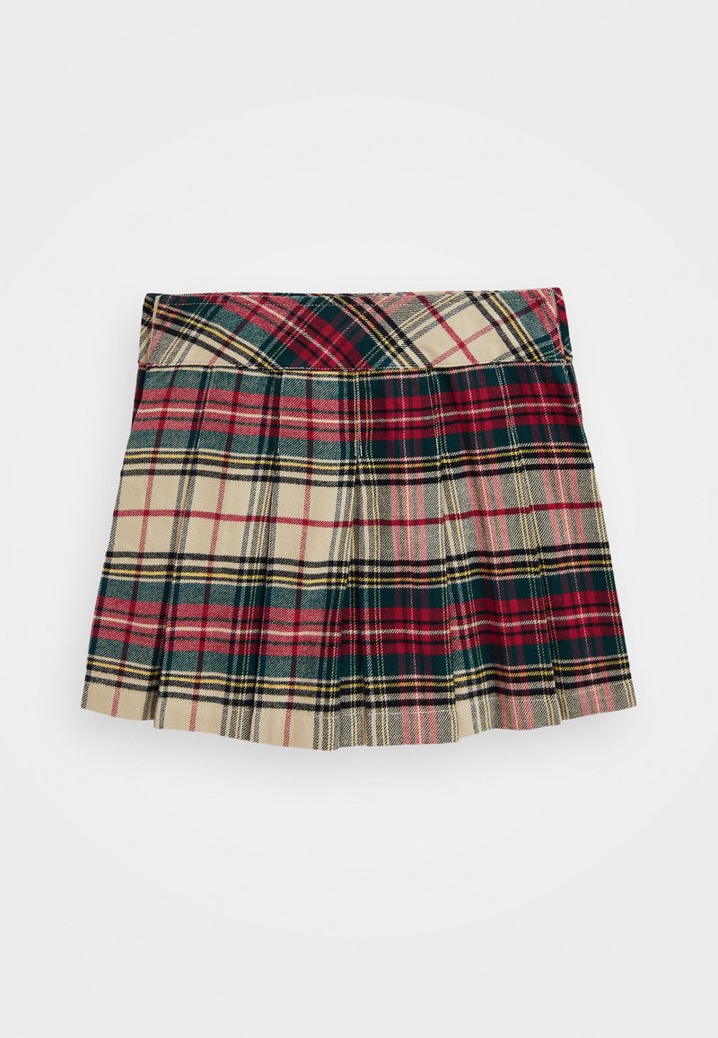Polo Ralph Lauren PLAID PLEATED COTTON TWILL SKIRT Pleated skirt