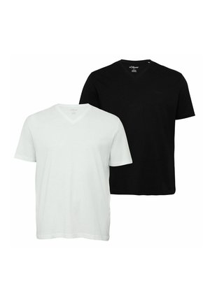 IM DOPPELPACK BIG SIZE - T-Shirt basic - schwarz weiß