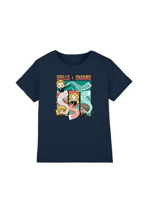 Cotton Soul, HARRY POTTER SPELLS CHARMS UNISEX - Print T-shirt - dark blue