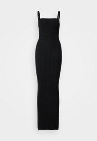 Good American PLISSE TUBE DRESS - Maxi dress - black