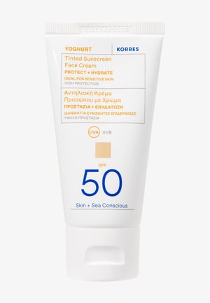 KORRES YOGHURT TINTED SUNSCREEN FACE CREAM SPF50 - Tinted Moisturizer