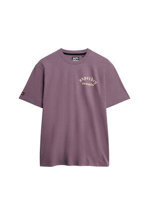 Superdry & Co, TATTOO - T-shirts print - blackened purple