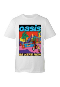 Paradiso Clothing BE HERE NOW ILLUSTRATION - Print T-shirt - white