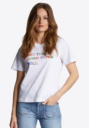 LET THE GOOD TIMES ROLL - T-shirt print - white